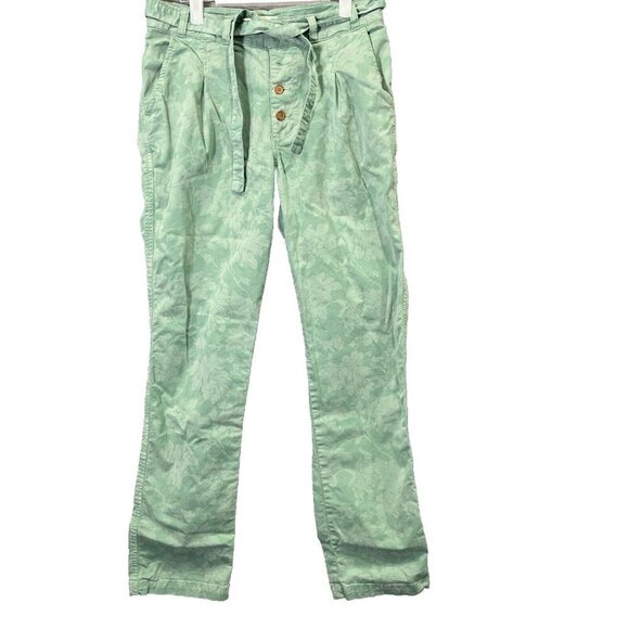 Sundance Bastille Womens Floral Print Cargo Pants Button Fly Trouser Size 4 Boho - Picture 1 of 6